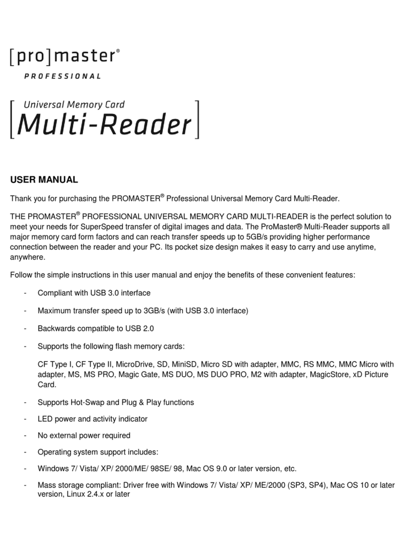pro master Multi-Reader user manual