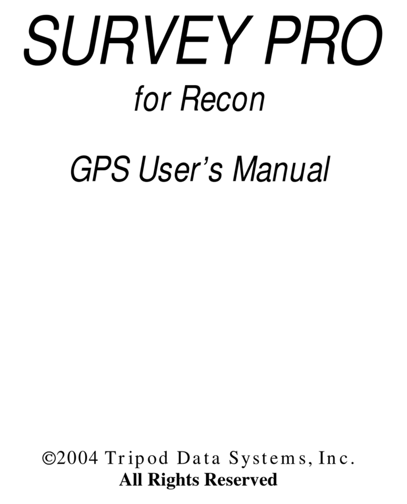 Tripod Data Systems SURVEY PRO user manual