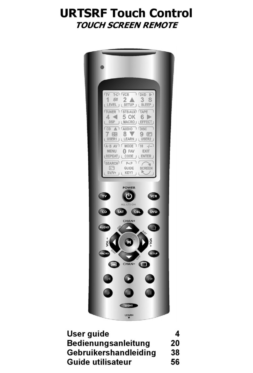 bmb-home TOUCH SCREEN REMOTE user guide