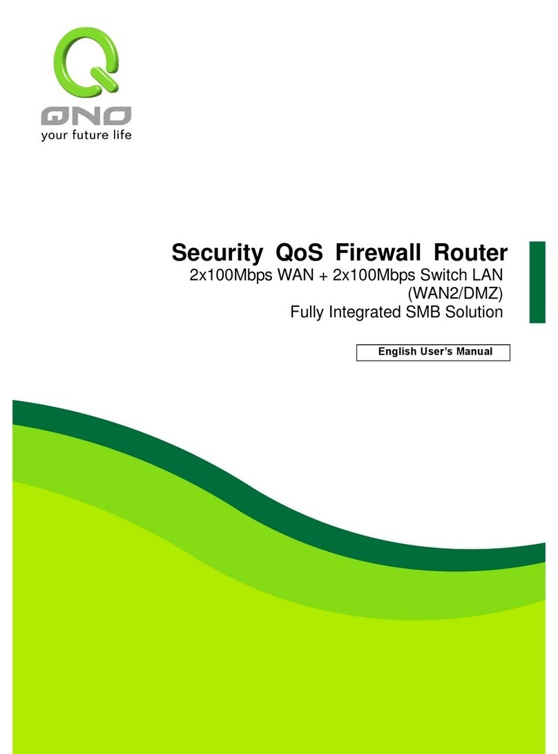 QNO Security QoS Firewall Router user manual