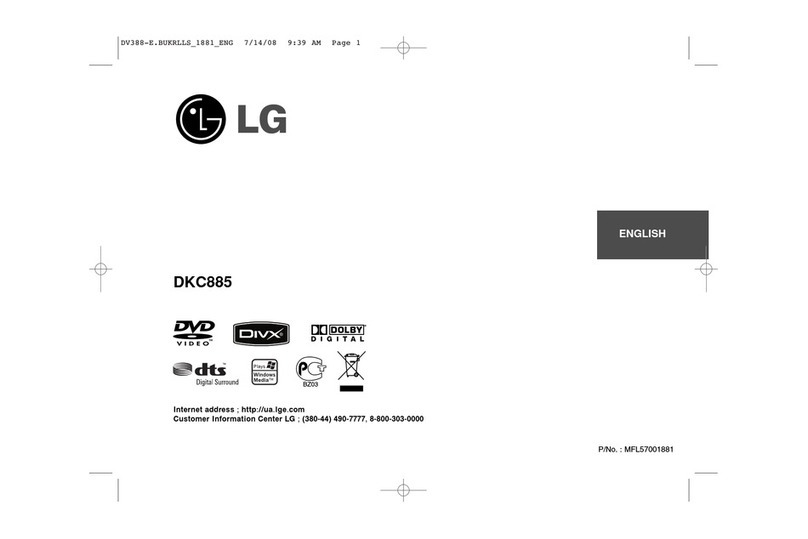 LG DKC-885 User manual