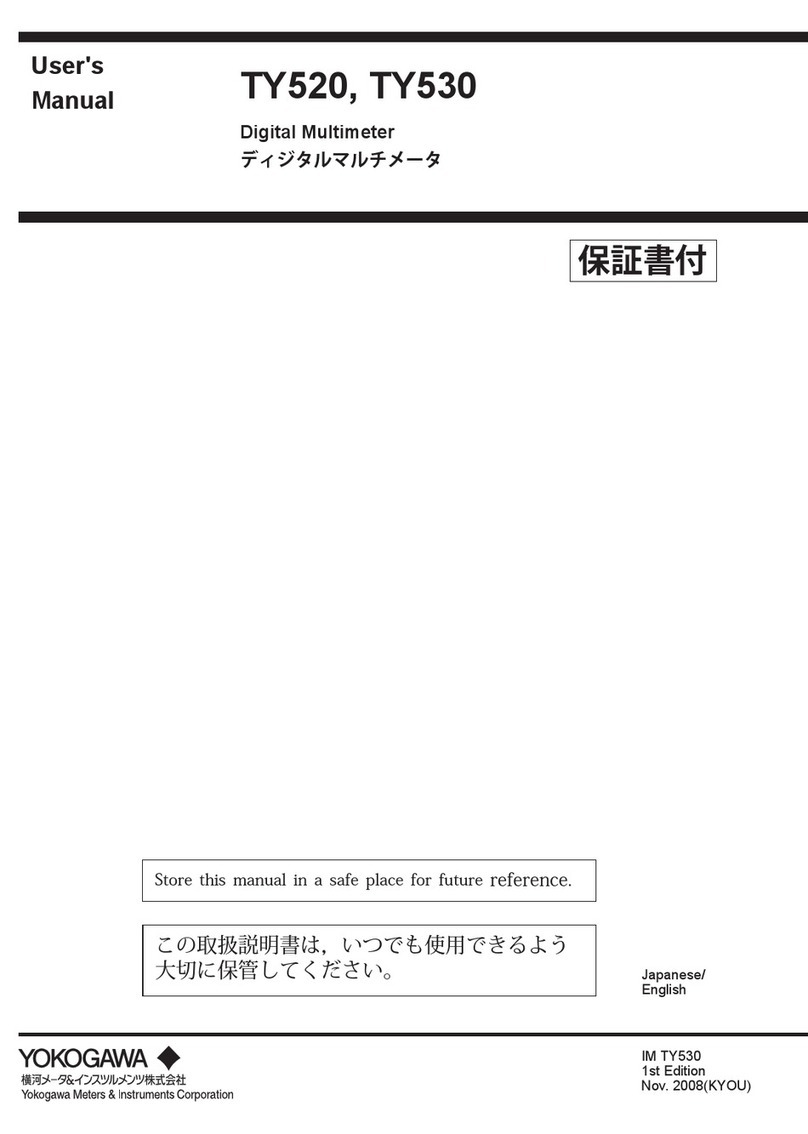 YOKOGAWA TY520 user manual