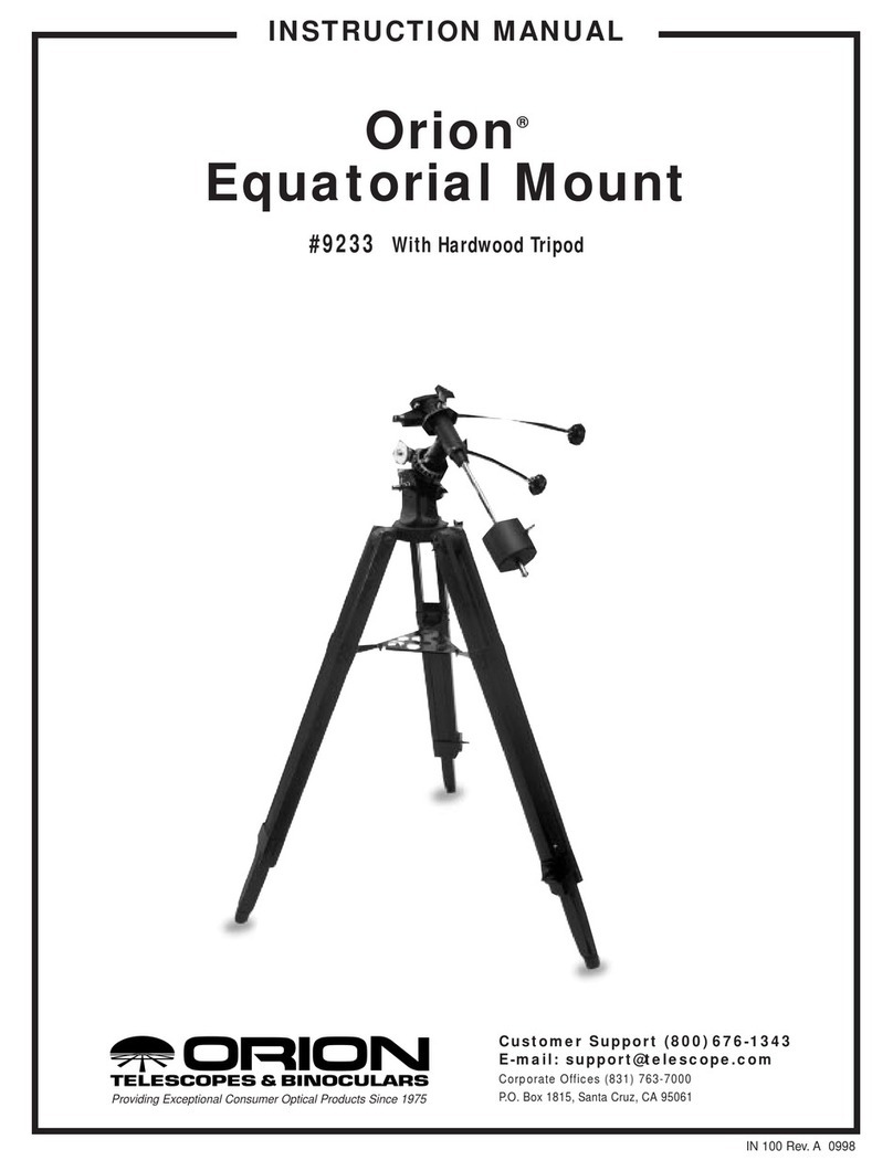 Orion Equatorial Mount 9233 User manual
