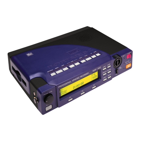 HHB Portadisc MDP500 User manual