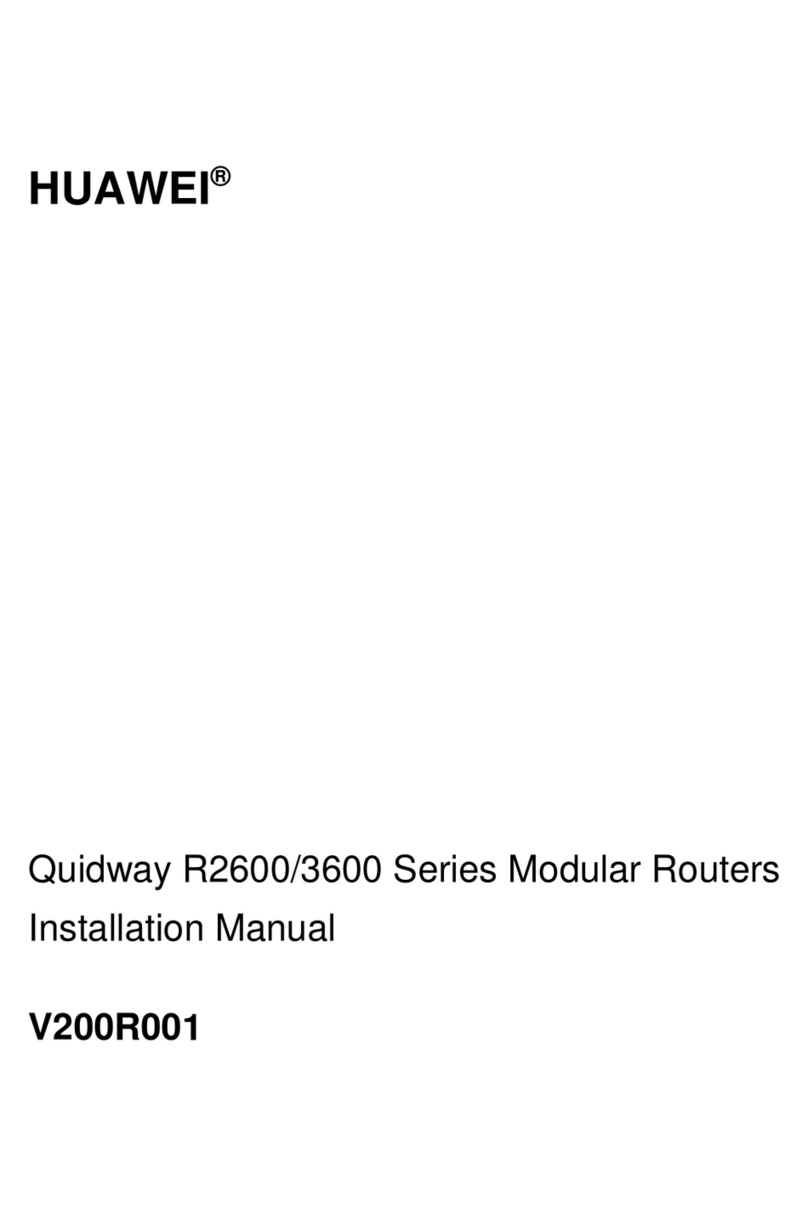 Huawei Quidway R2600 Series User manual Huawei Quidway R2600 Series User manual