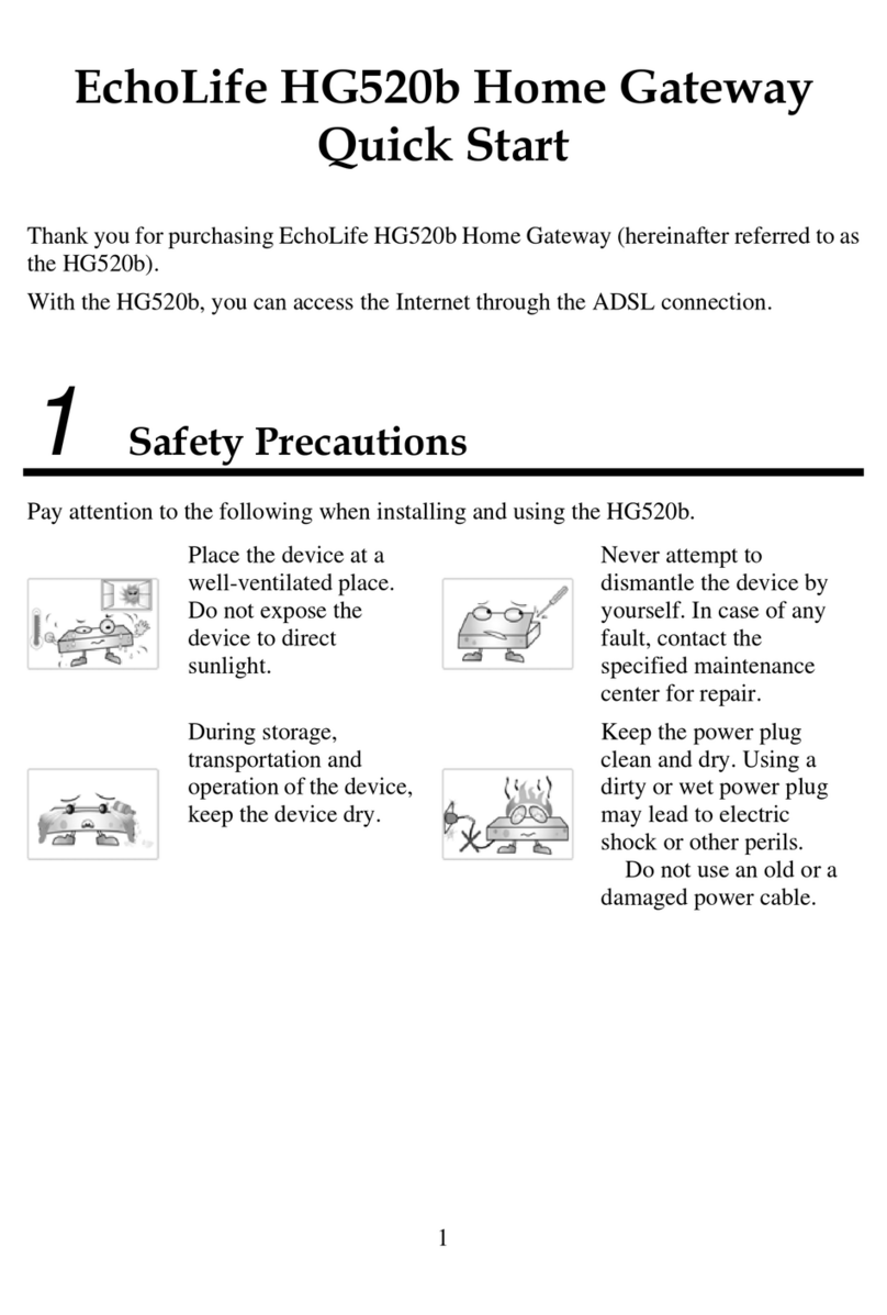 Huawei Echolife HG520b User manual