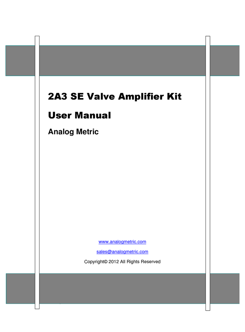 Analog Metric 2A3 User manaul