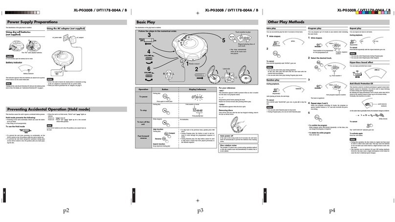 JVC XL-PG300B User manual
