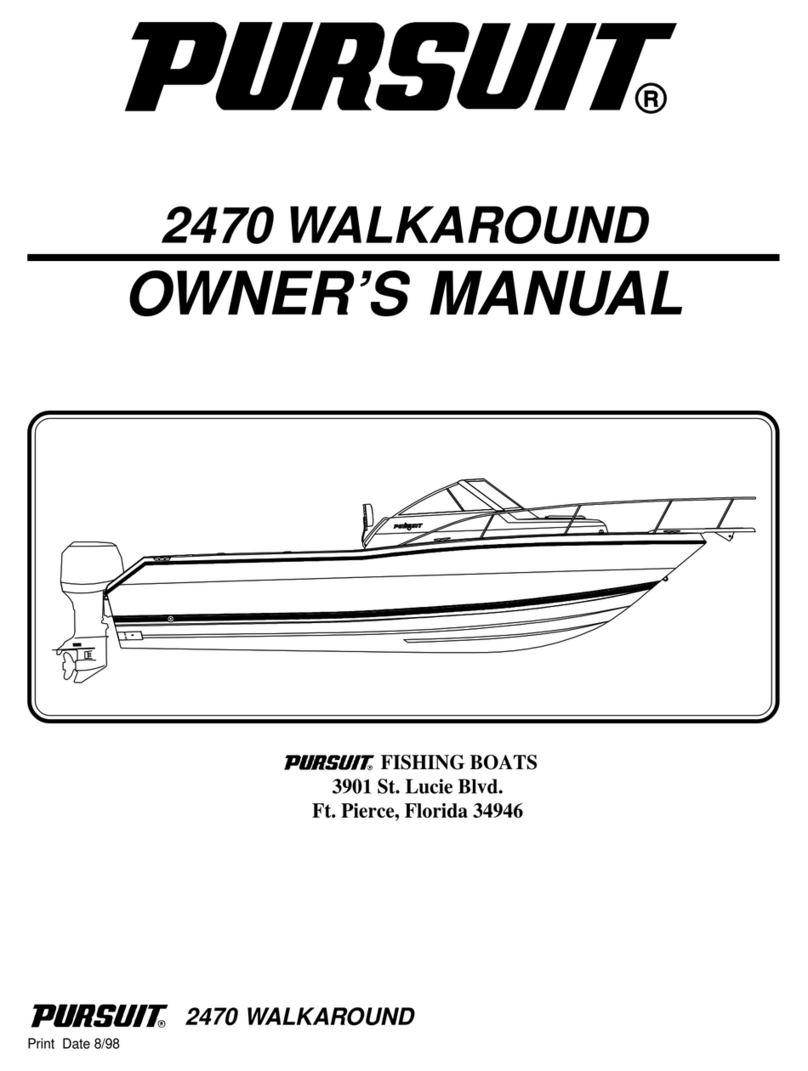 PURSUIT 2470 WALKAROUND owner's manual