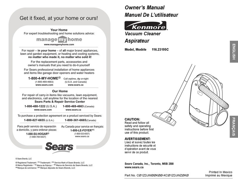 Kenmore 16.23195C owner's manual