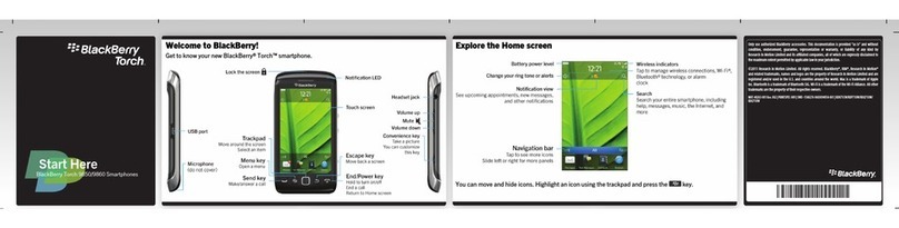 Blackbe;rry Torch 9850 Instruction Manual