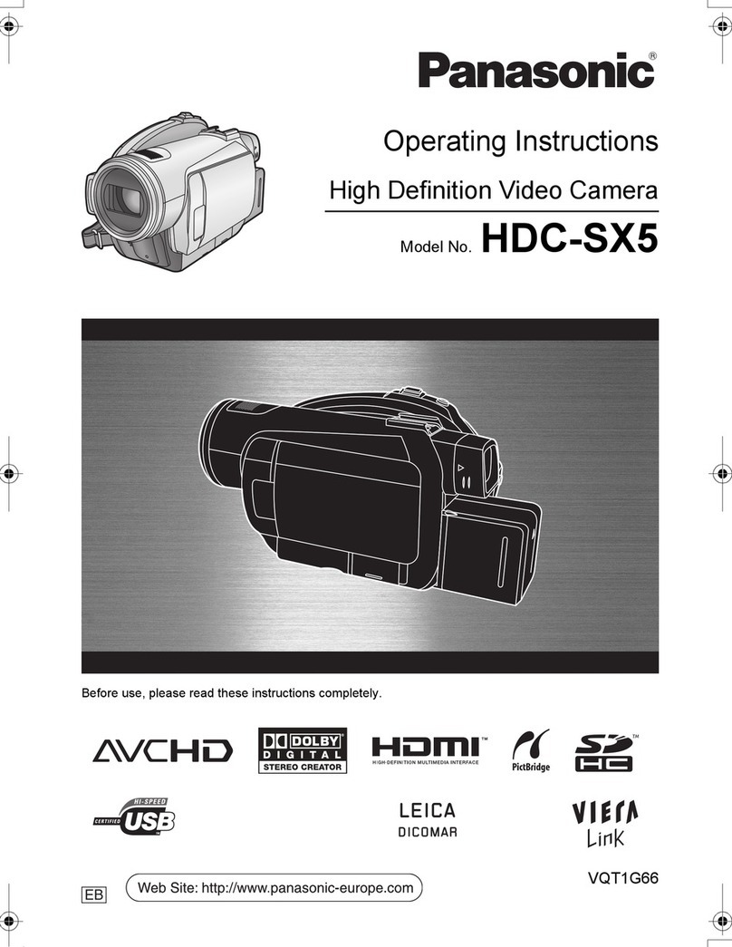 Panasonic HDC-SX5 User manual Panasonic HDC-SX5 User manual