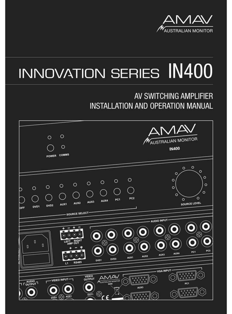 AMAV IN400 User manual