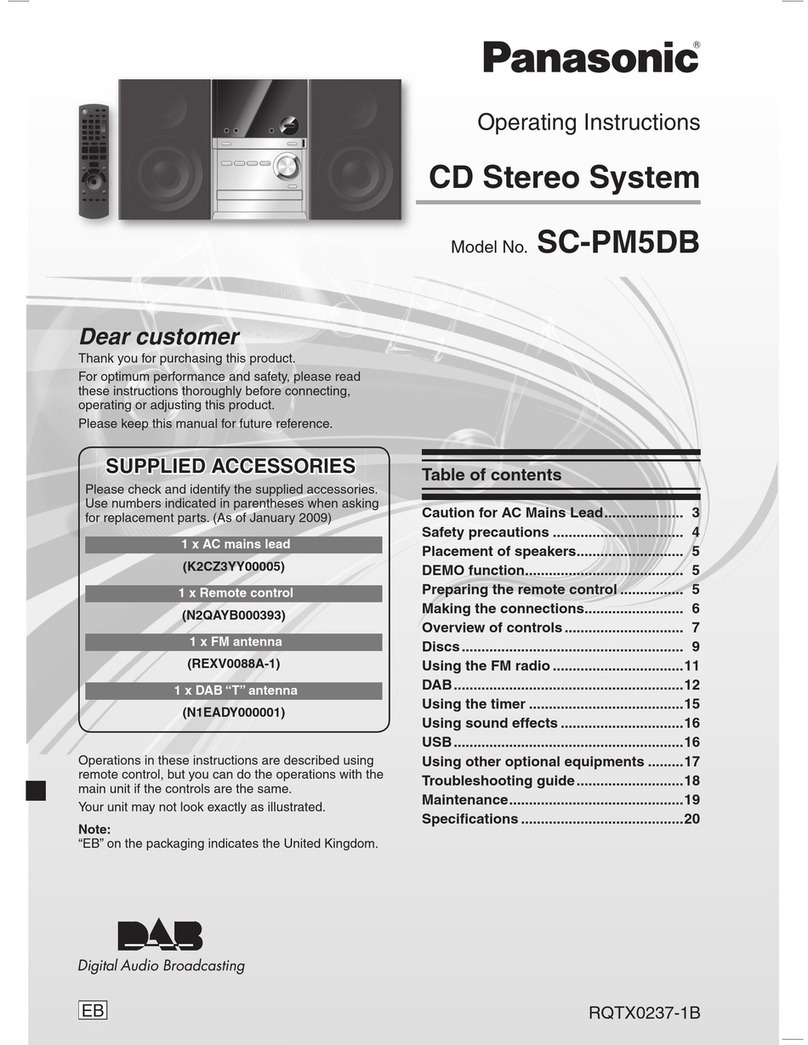 Panasonic SC-PM5DB User manual