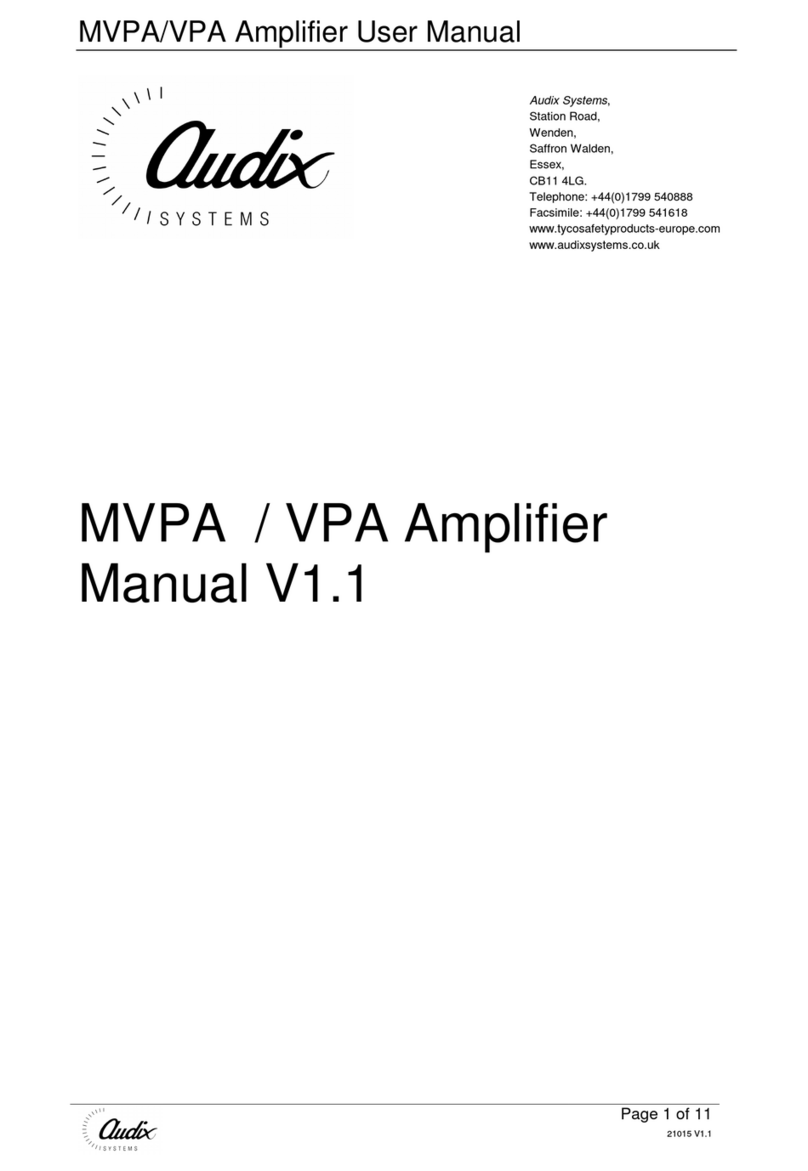 Audix MVPA user manual