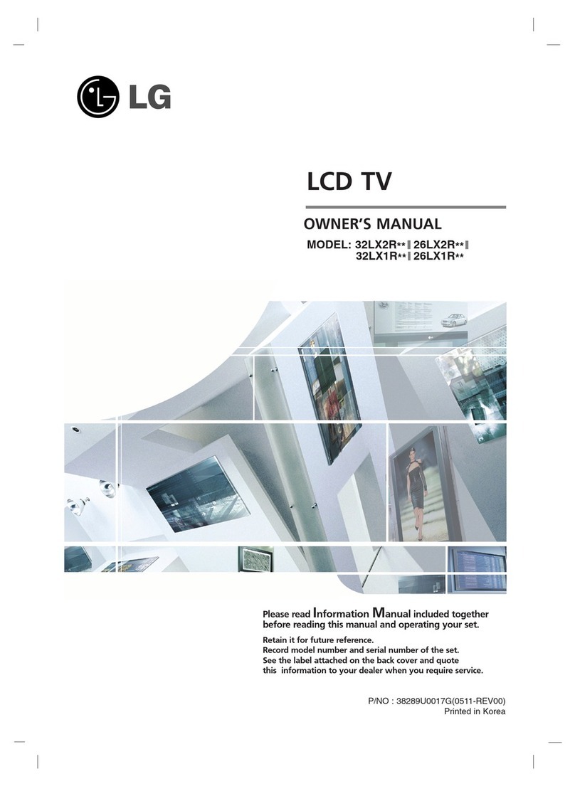 LG 32LX1R Series User manual