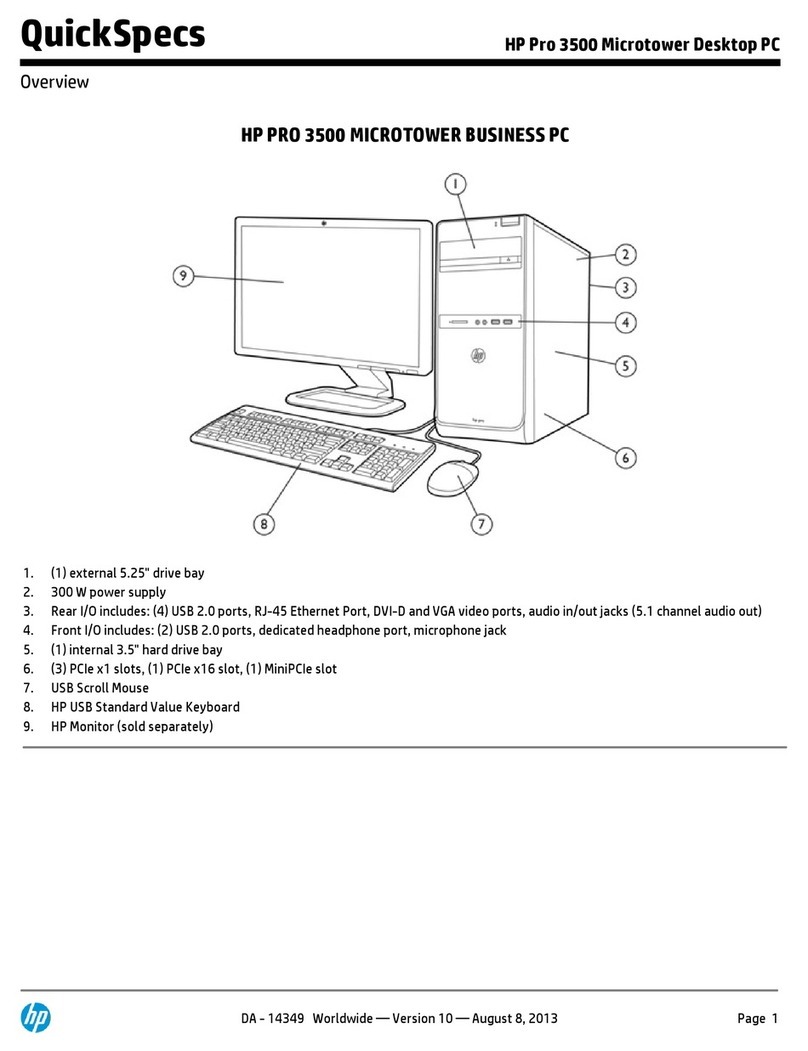 HP Pro 3500 Series Installation guide