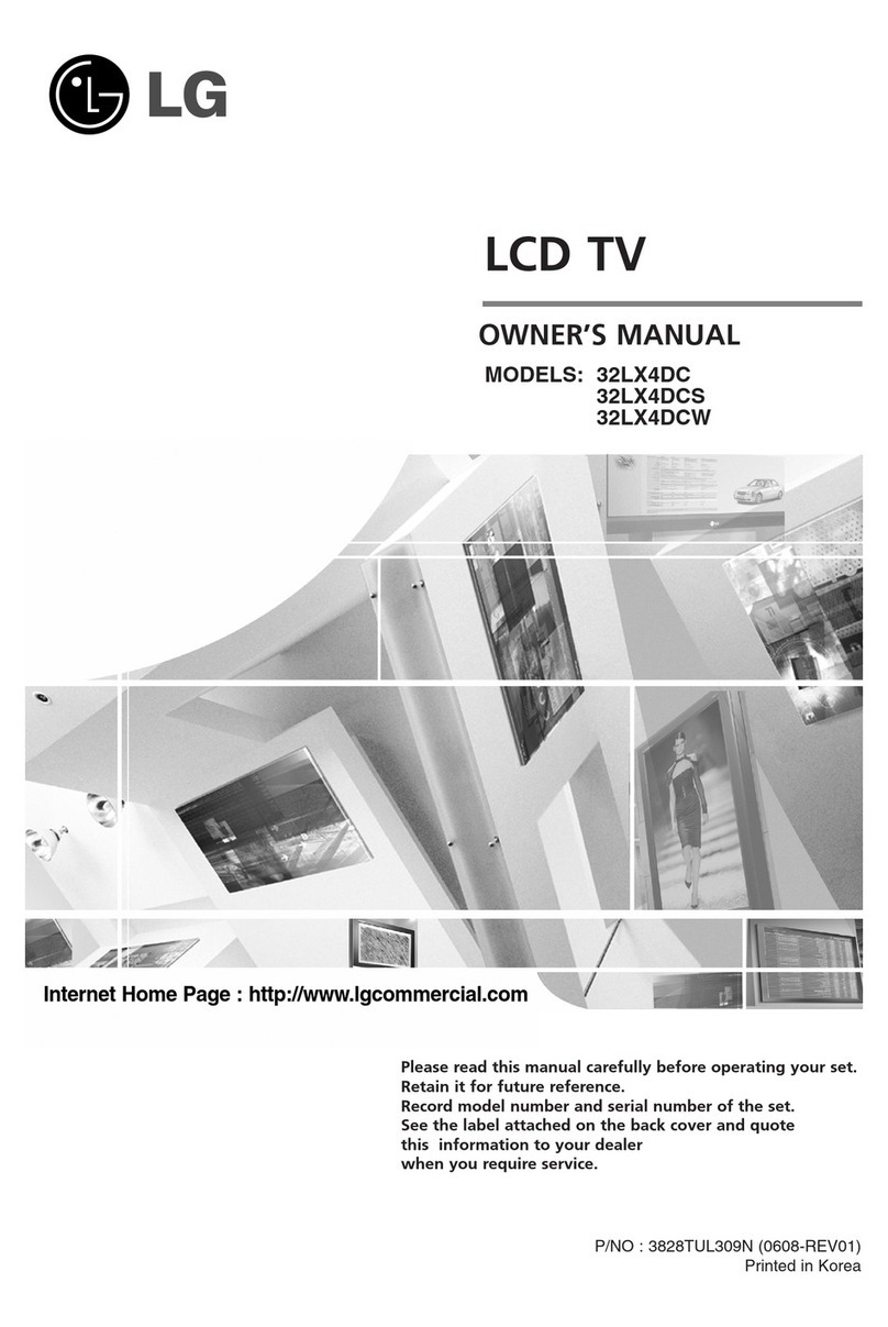 LG 32LX4DC User manual