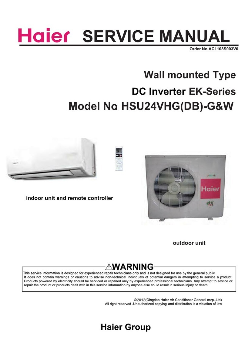 Haier HSU24VHG(DB)-G&W User manual Haier HSU24VHG(DB)-G&W User manual
