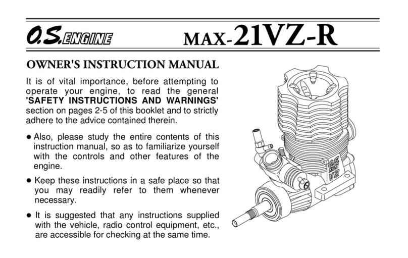 O.S. engine MAX-21VZ-R Setup guide