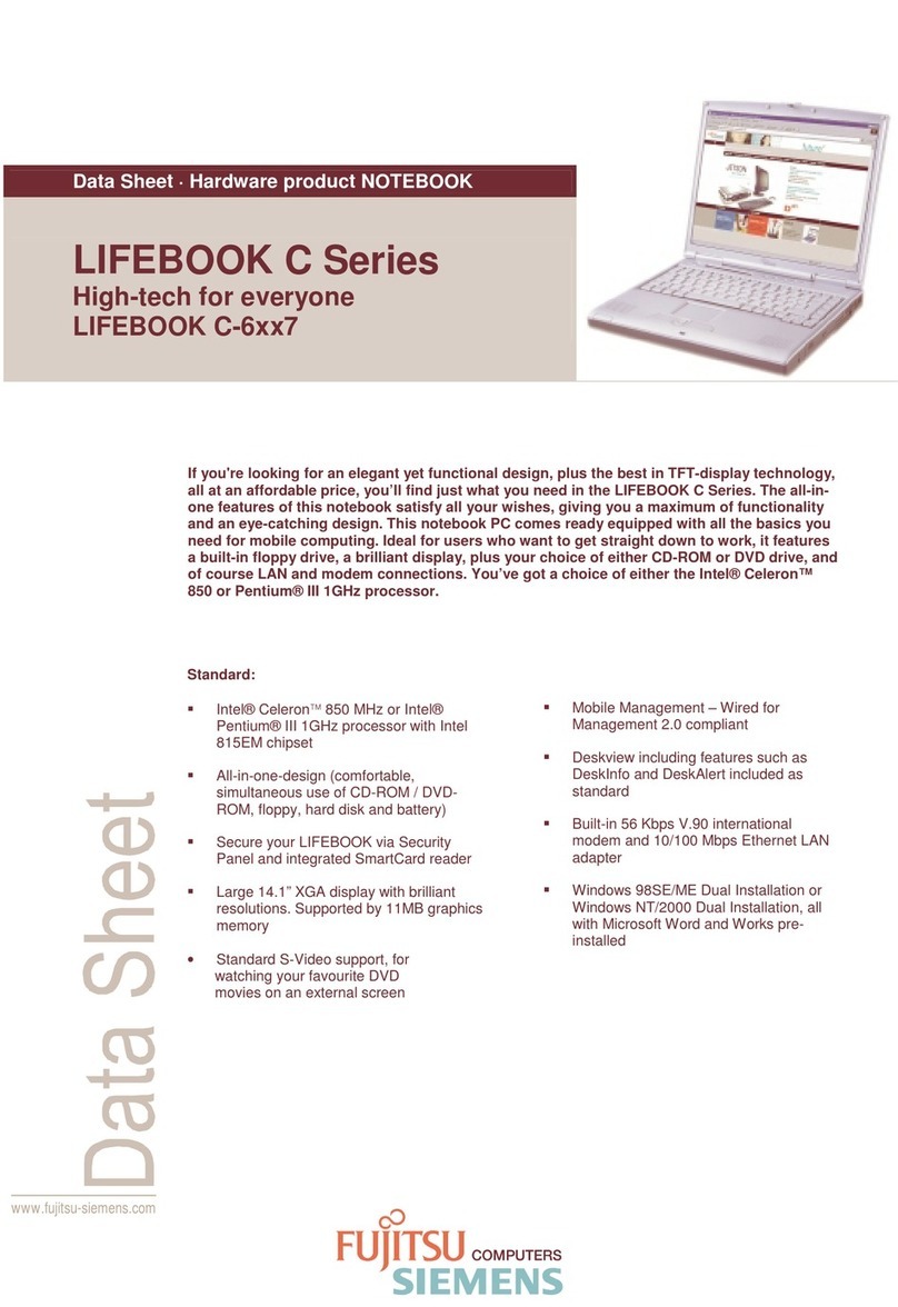 Fujitsu LIFEBOOK C-6637 User manual