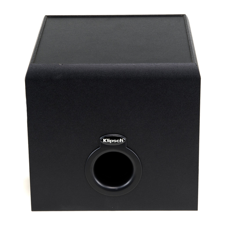 Klipsch ProMedia 2.1 Wireless owner's manual