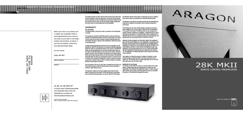 Aragon Aragon 28K MKII user guide
