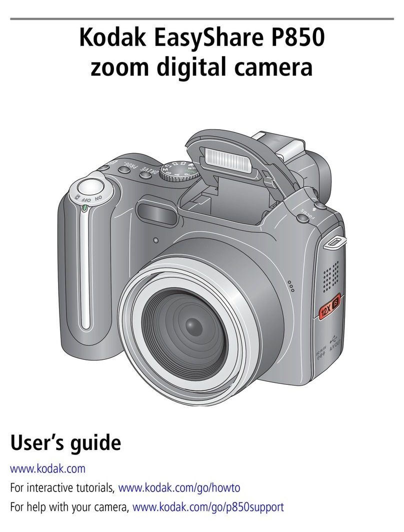 Kodak EasyShare P850 zoom User manual Kodak EasyShare P850 zoom User manual