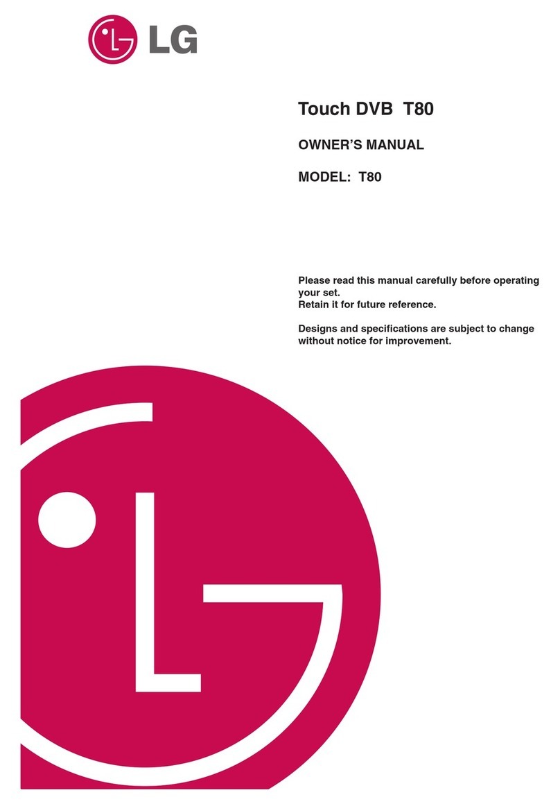 LG Touch DVB T80 owner's manual