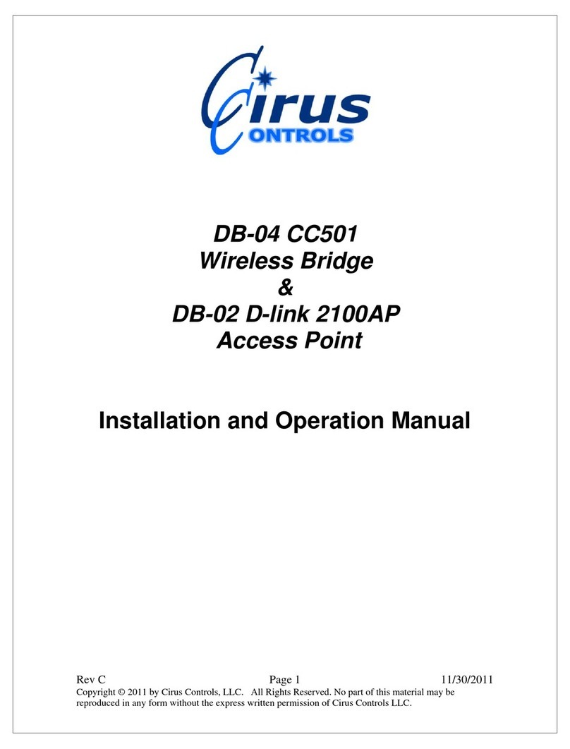 Cirus Controls DB-04 Installation and operation manual