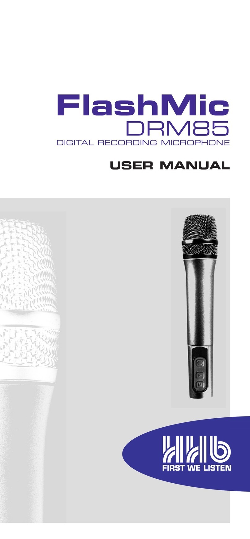 HHB FlashMic DMR85 User manual
