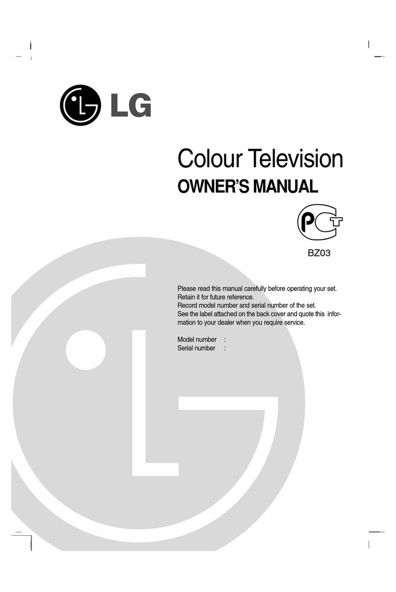LG LCD Colour Television owner's manual