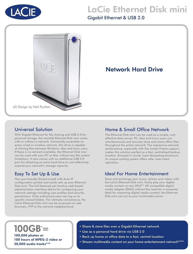 LaCie Network Hard Drive User manual