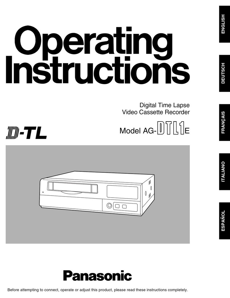 Panasonic AG-DTL1E User manual