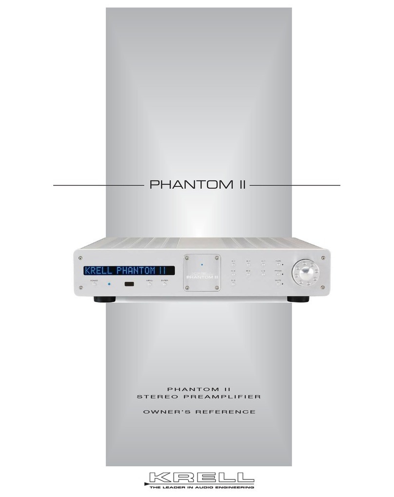 Krell Industries PHANTOM II Owner's reference