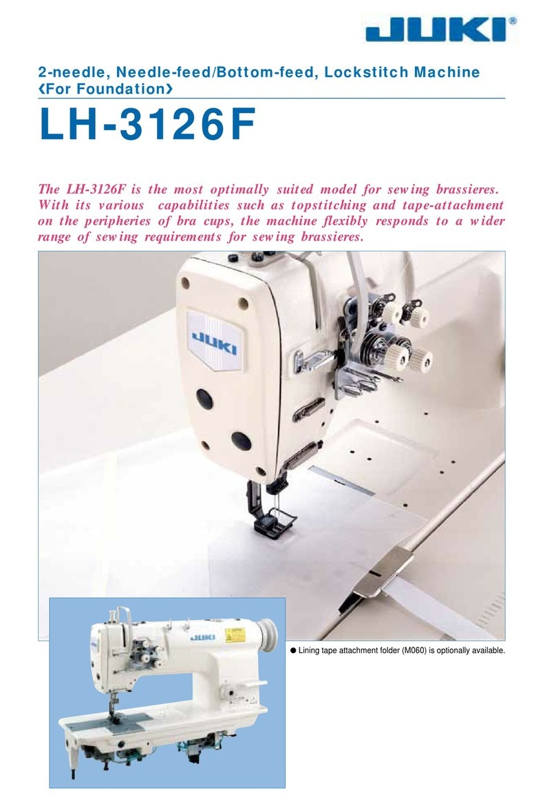 JUKI LH-3126F Installation guide JUKI LH-3126F Installation guide