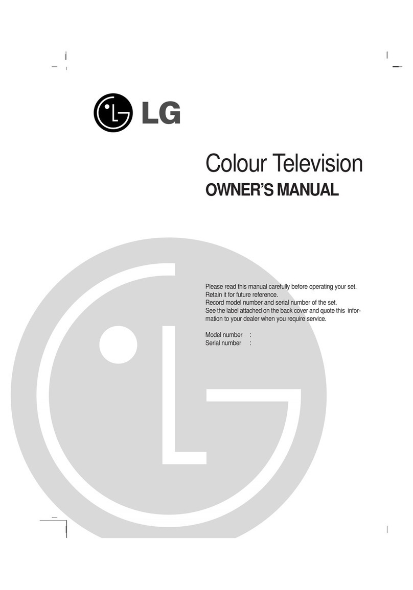 LG LCD Colour Television User manual