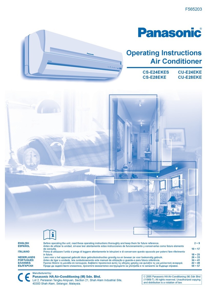 Panasonic CS-E24EKES User manual