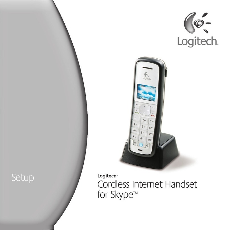 Logitech Cordless internet handset User manual