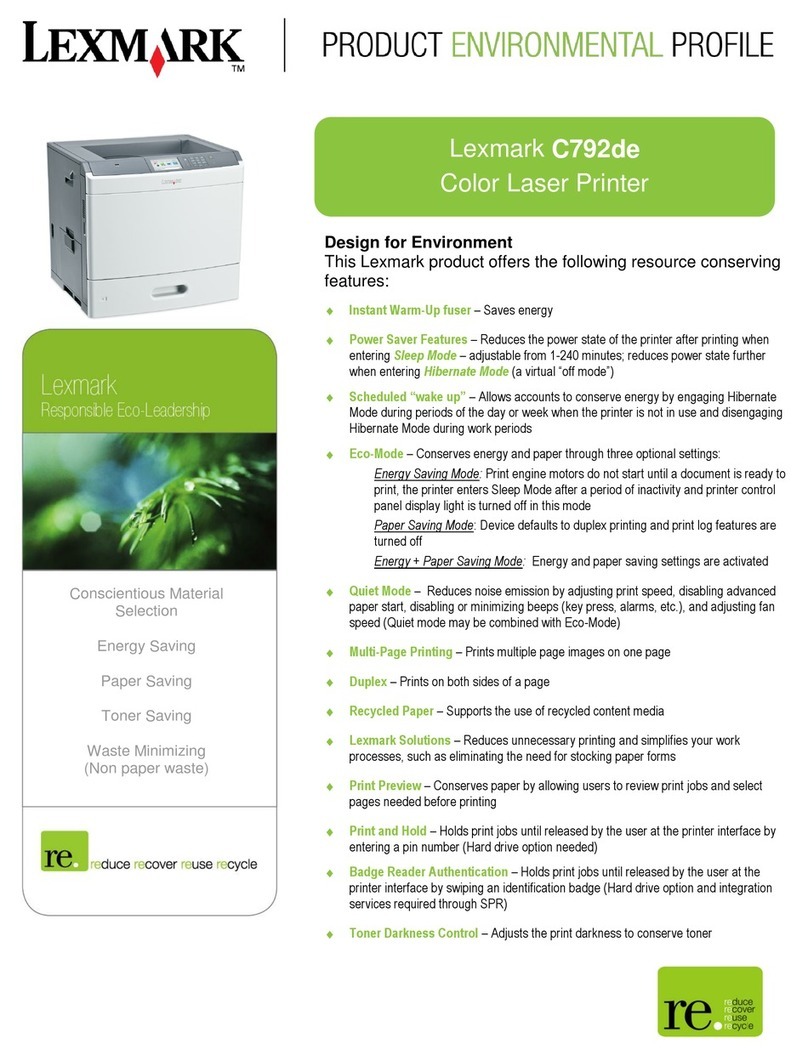Lexmark C792de User manual Lexmark C792de User manual