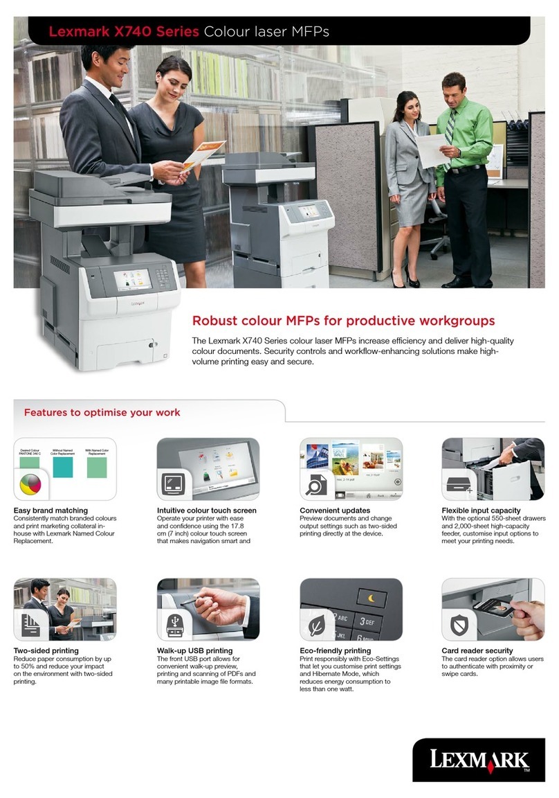 Lexmark X746 Installation guide
