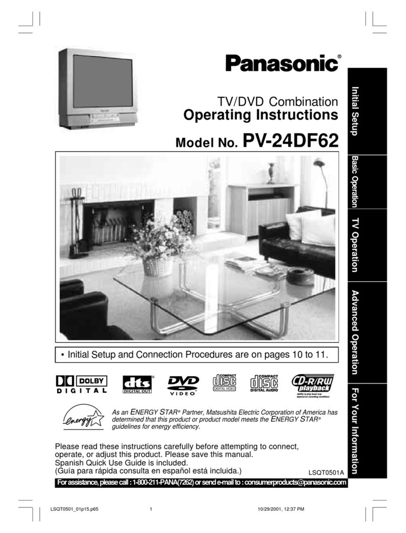 Panasonic PV24DF62 - DVD COMBO User manual