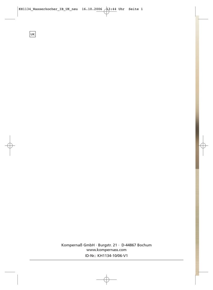 Bifinett KH 1134 operating instructions