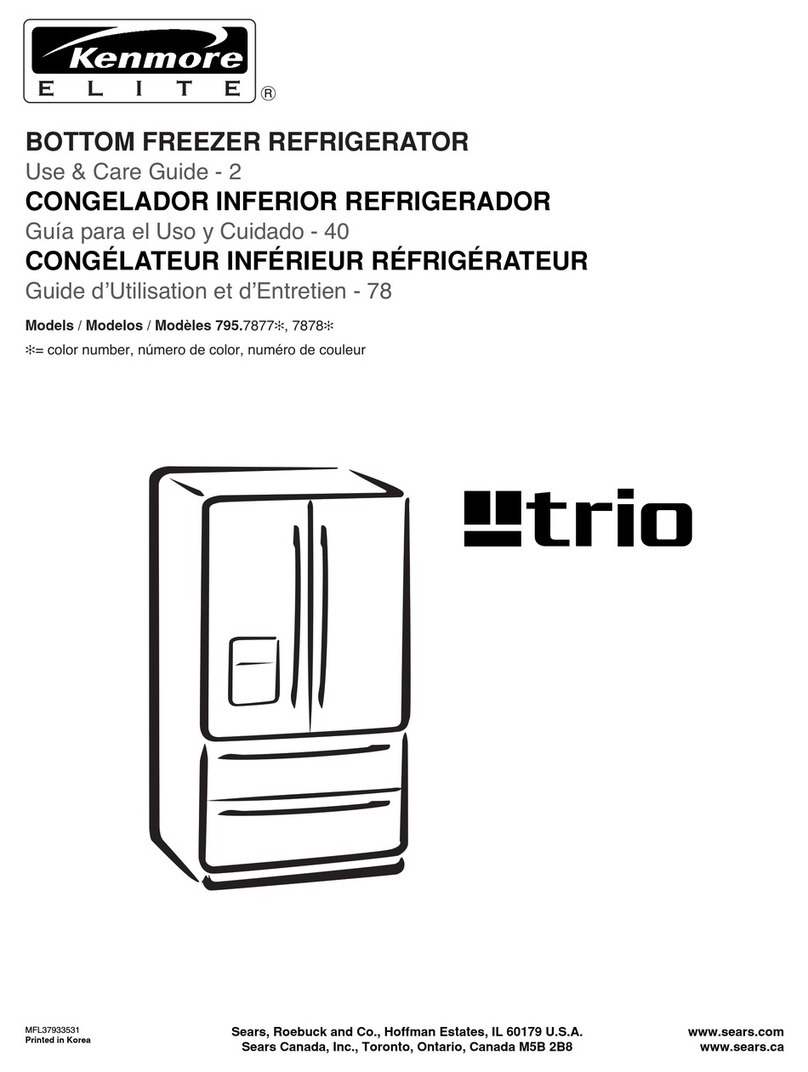 Kenmore Trio 795.7877 Series Use & care guide
