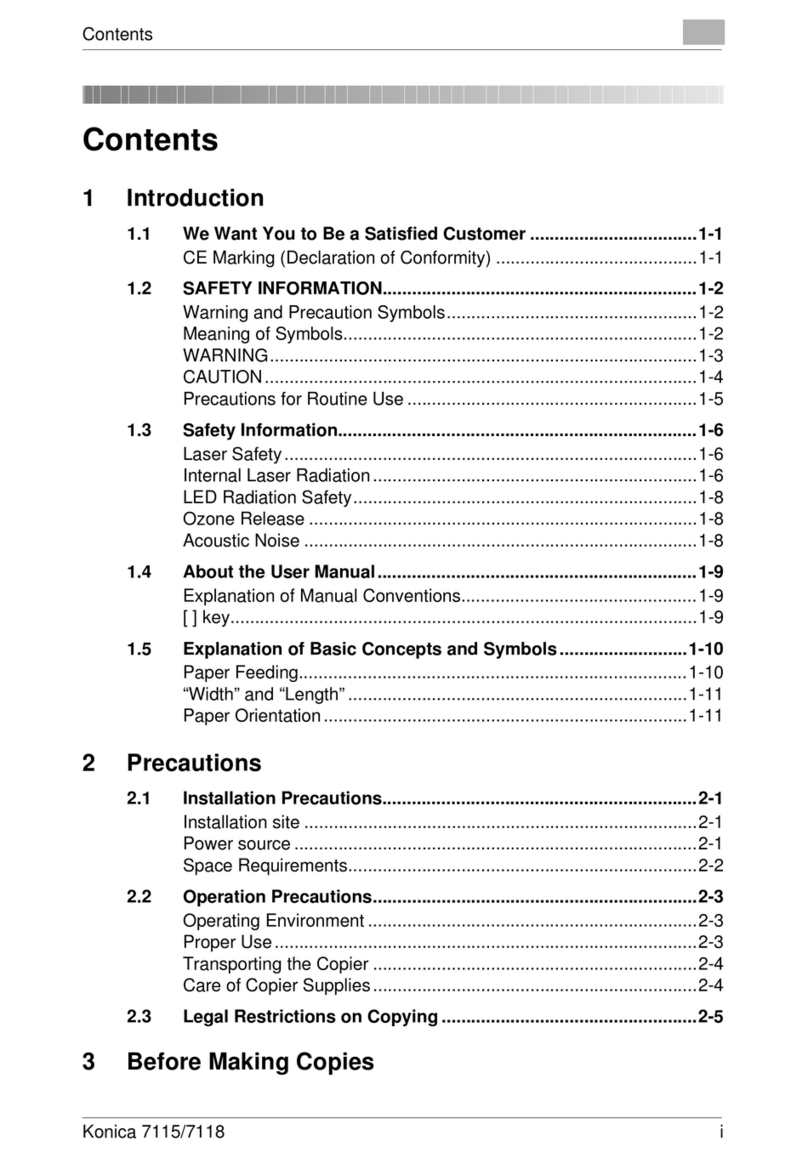 Konica Minolta 7115 operating instructions