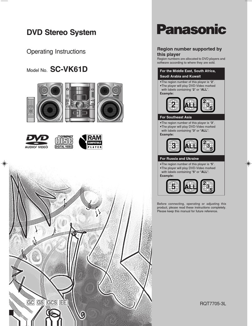 Panasonic SC-VK61D operating instructions