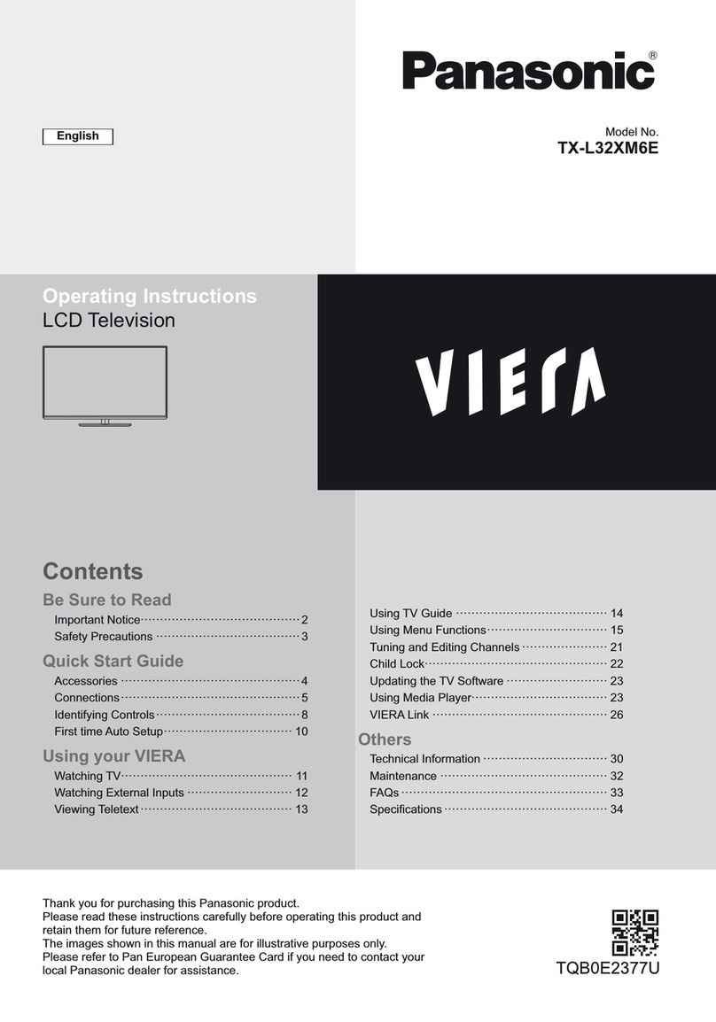 Panasonic Viera TX-L32XM6E User manual