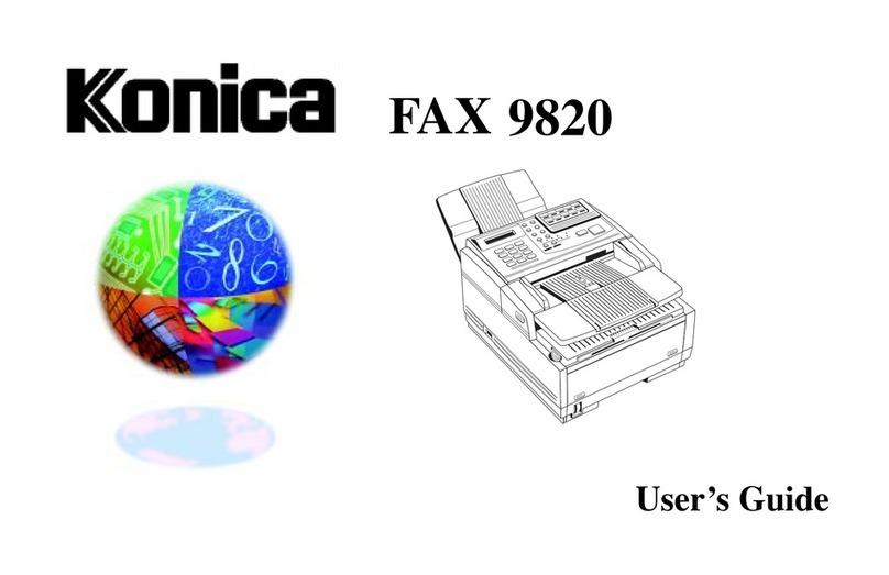 Konica Minolta FAX 9820 user guide
