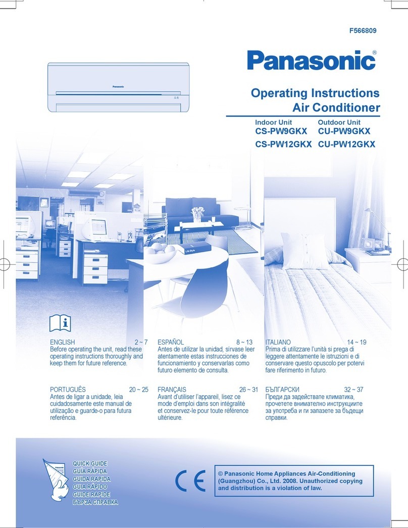 Panasonic CS-PW9GKX operating instructions