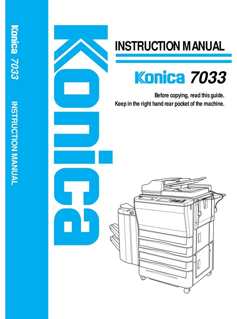 Konica Minolta 7033 instruction manual